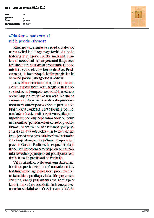 Ne strankarske ampak ženske kvote in neodvisni nadzorniki