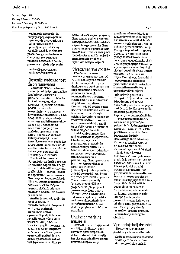 Visoka izplačila menedžerjem: Socialni bič ali nagrajevanje dobrega dela?