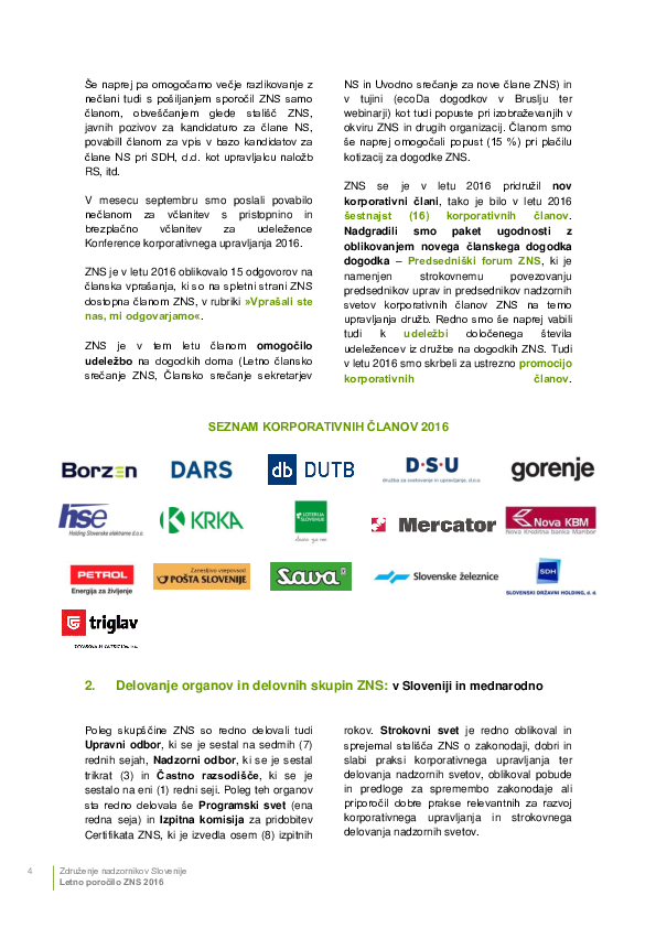 2. Letno poročilo ZNS 2016