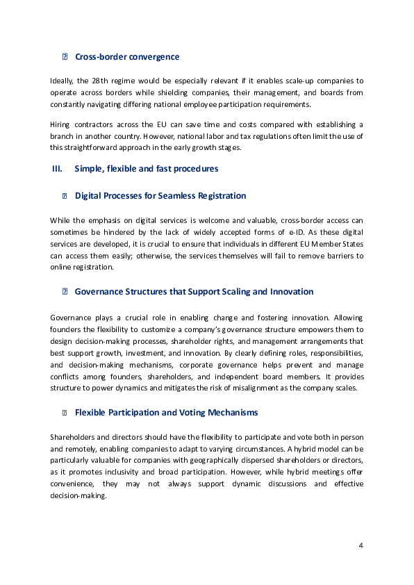 The 28th Regime - EC Consultation