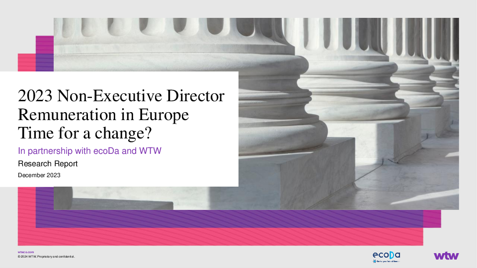 2023 Non-Executive Director Remuneration in Europe
