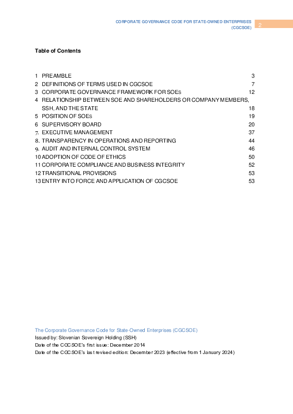 Corporate Governance Code for State-Owned Enterprises