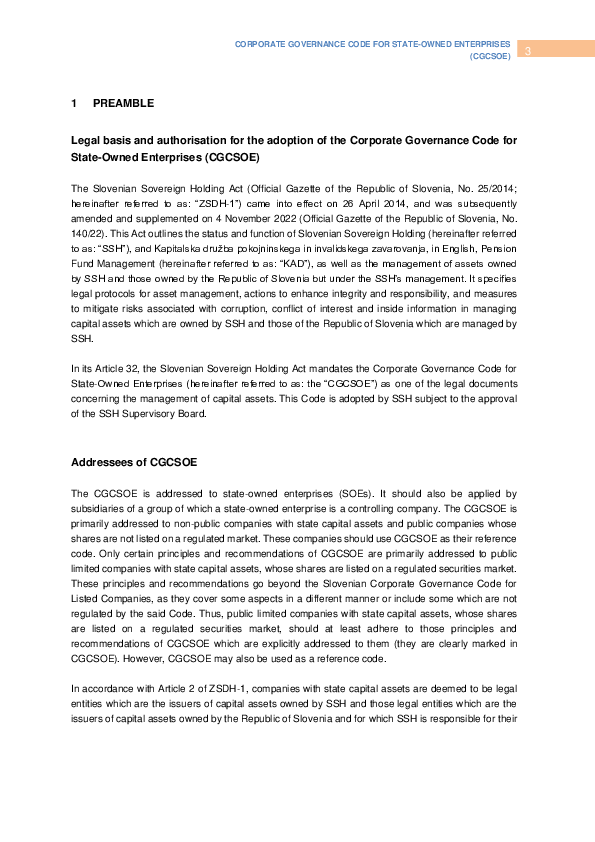 Corporate Governance Code for State-Owned Enterprises