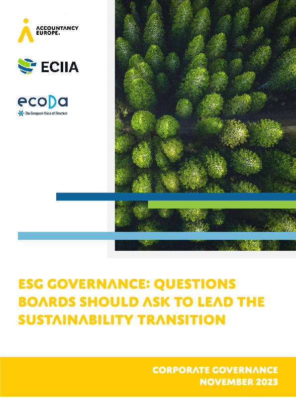 ESG governance: questions boards should ask to lead the sustainability transition_ FULL