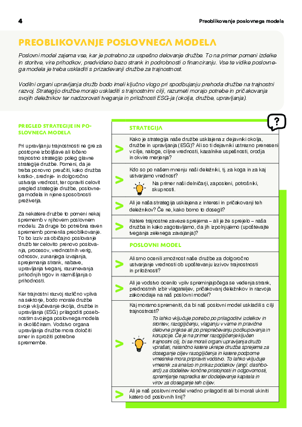 Upravljanje ESG: Vprašanja, ki jih morajo postaviti organi upravljanja družb, da bi lahko vodili prehod na trajnostni razvoj