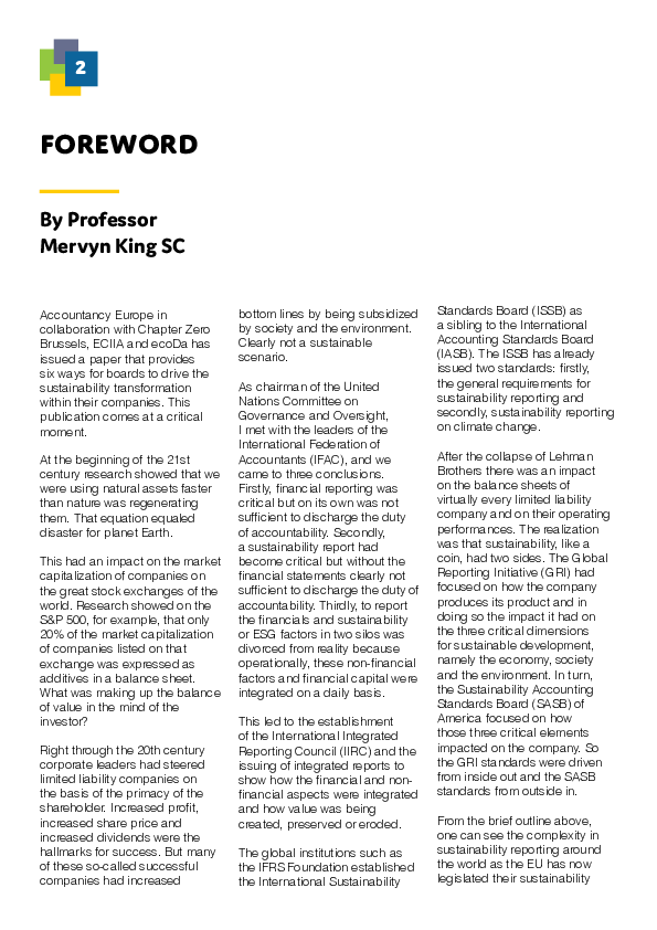 ESG governance: six ways for boards to lead the sustainability transition