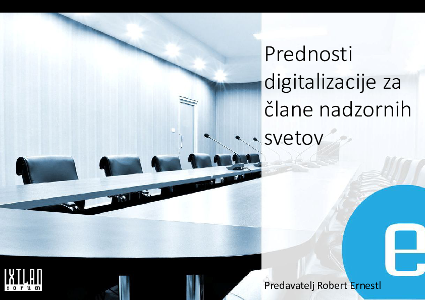 Prednosti digitalizacije za člane nadzornih svetov