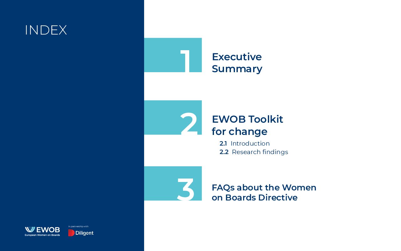 EWOB - Toolkit for change Gender diversity on European boards