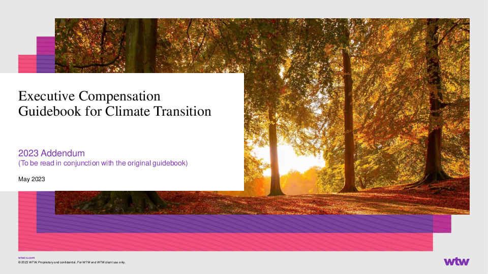 Executive Compensation Guidebook for Climate Transition