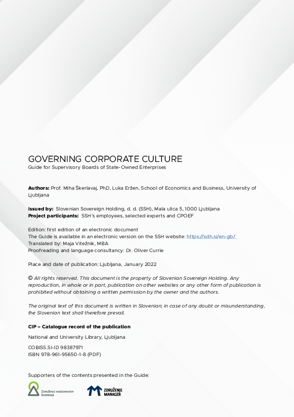 Governing Corporate Culture