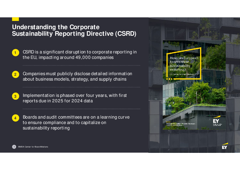 How Can Boards Steer Sustainability Reporting