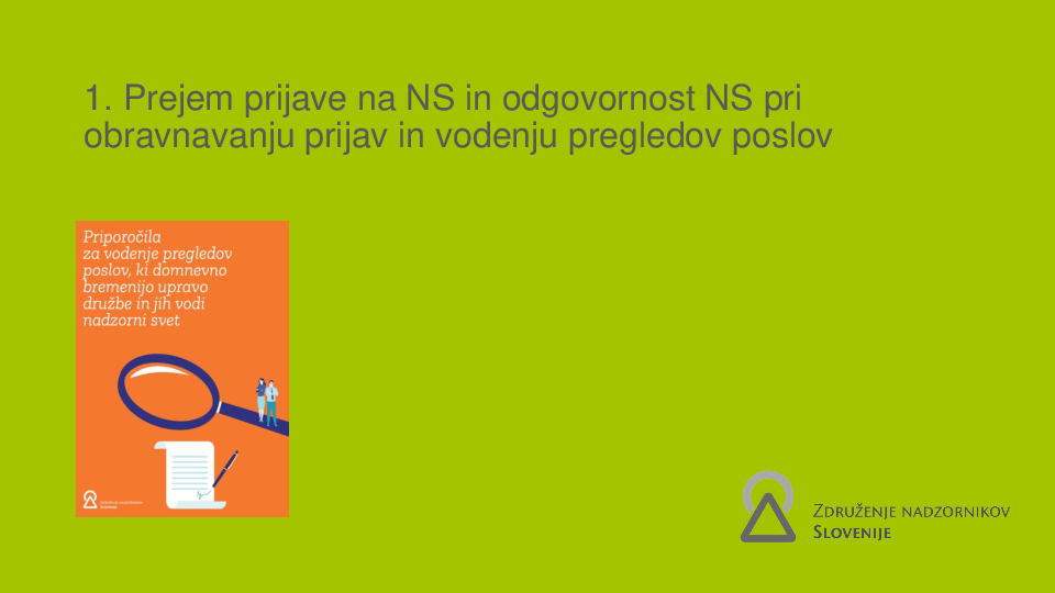 Kako ravnati, ko NS prejme prijavo glede škodljivih poslov, ki domnevno bremenijo upravo