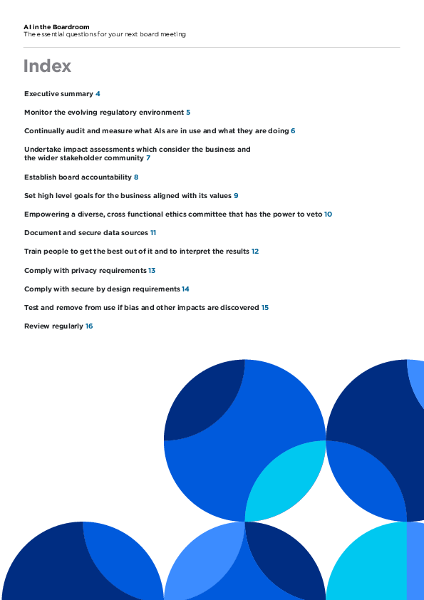 AI in the Boardroom - The essential questions for your next board meeting