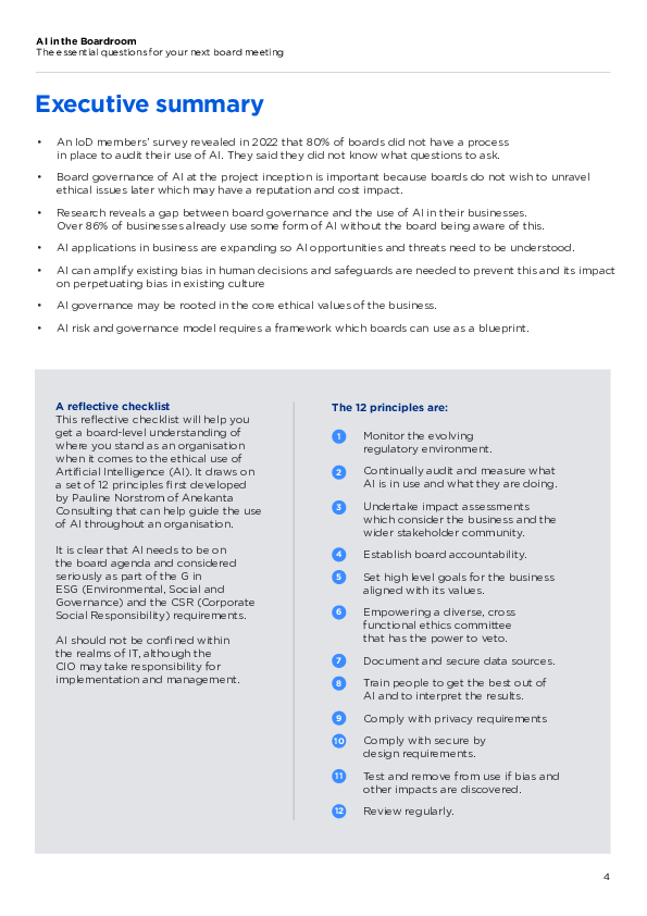 AI in the Boardroom - The essential questions for your next board meeting