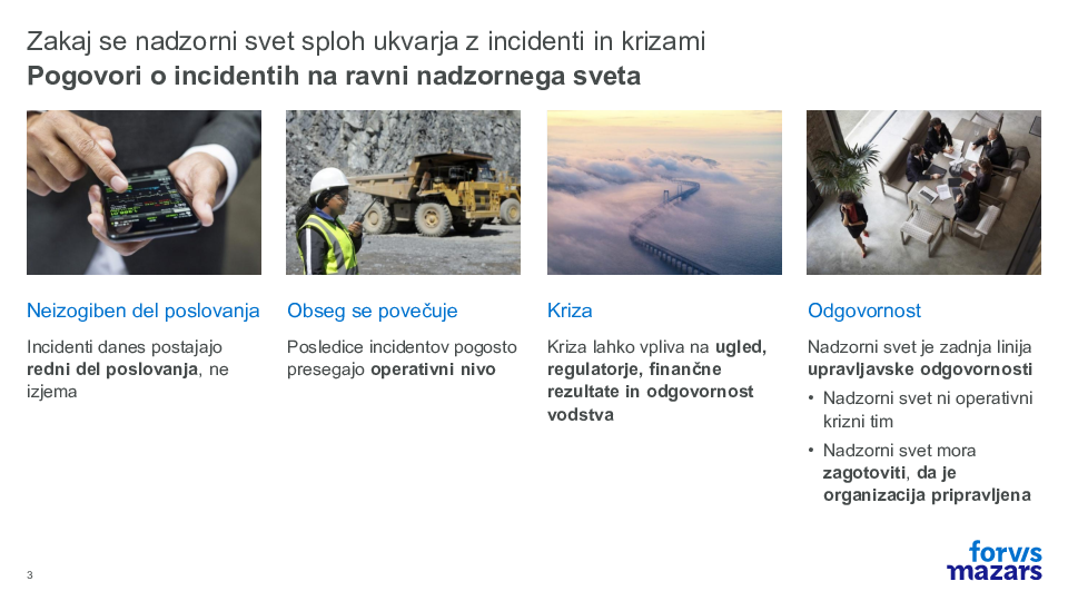 Odziv na incidente in krizno upravljanje