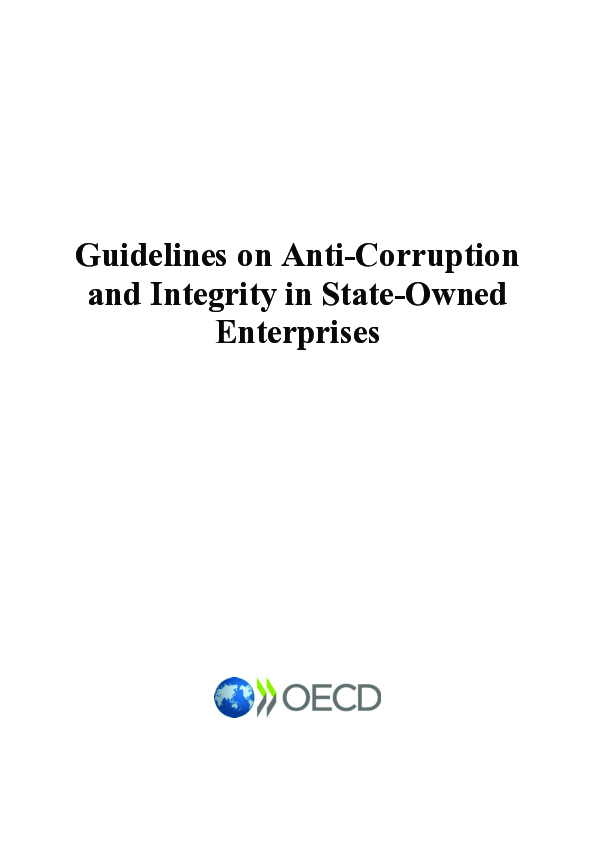 OECD Guidelines on Anti-Corruption and Integrity in State-Owned Enterprises