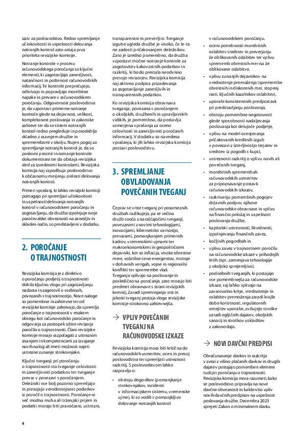 Prioritete za delo revizijskih komisij 2026/2027