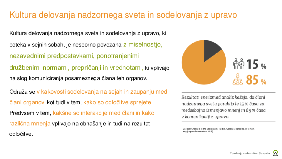 Rezultati ankete o dinamiki na sejah nadzornih svetov