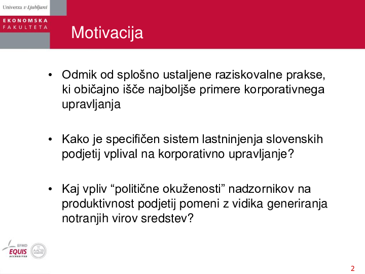 Vpliv kadrovanja v nadzorne svete na produktivnost slovenskih podjetij