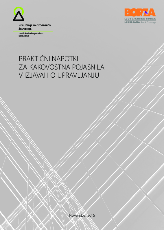 Praktični napotki za kakovostna pojasnila v izjavah o upravljanju