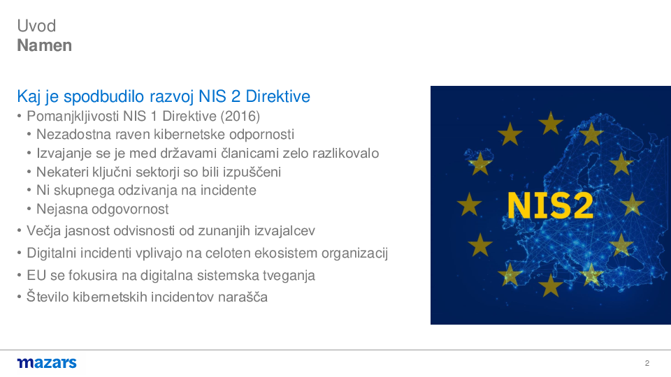 Praktične izkušnje pregledov skladnosti z NIS 2 direktivo