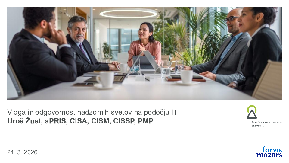 Vloga in odgovornost nadzornih svetov