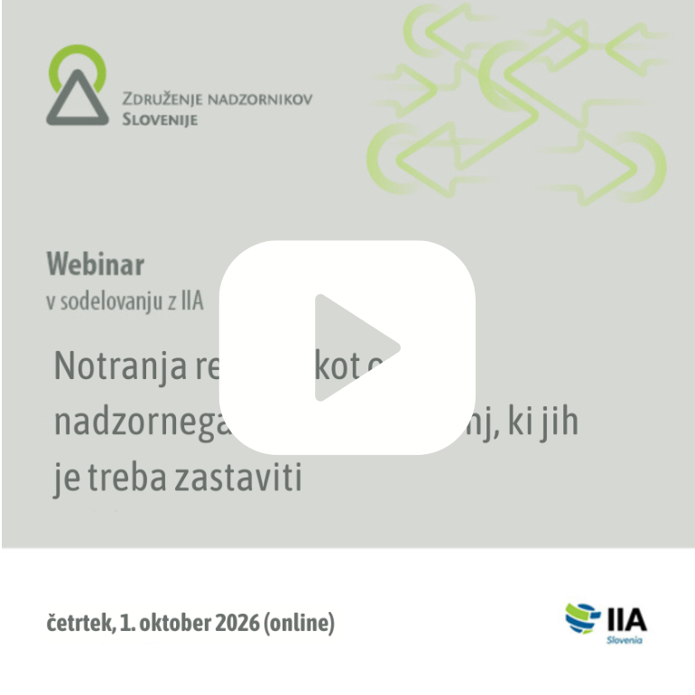 VIDEOTEKA - Notranja revizija kot orodje nadzornega sveta