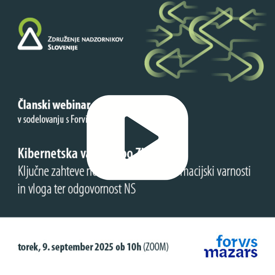 POSNETEK webinarja: Kibernetska varnost po ZInfV-1