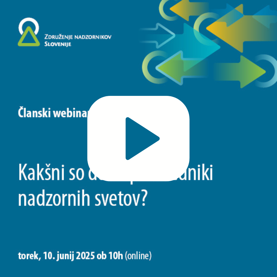 POSNETEK webinarja Kakšni so dobri predsedniki nadzornih svetov?